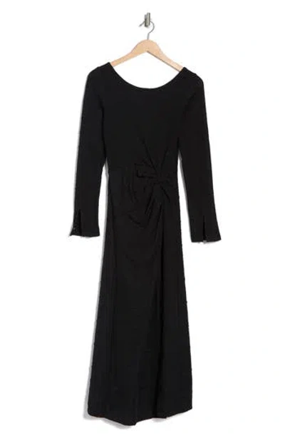 Free People Love And Be Loved Long Sleeve Maxi Dress In Black