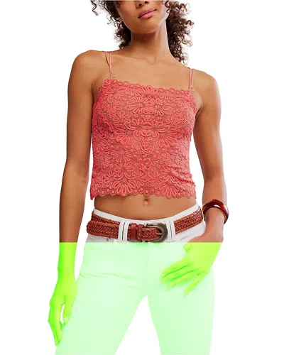 Free People Love And Lace Camisole In Red