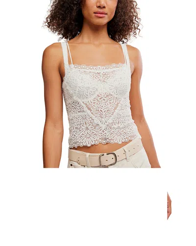 Free People Love And Lace Camisole In White
