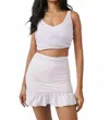 Free People Love High Skort In Lavender Fog