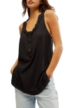 Free People Love Language Burnout Tank In Black