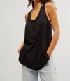 Free People Love Language Burnout Tank In Black