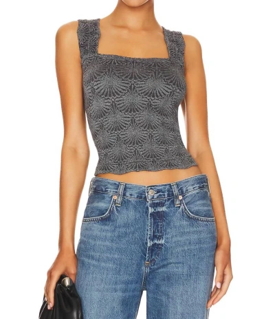 Free People Love Letter Cami Top In Black