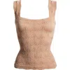 Free People Love Letter Floral Knit Camisole In Neutral