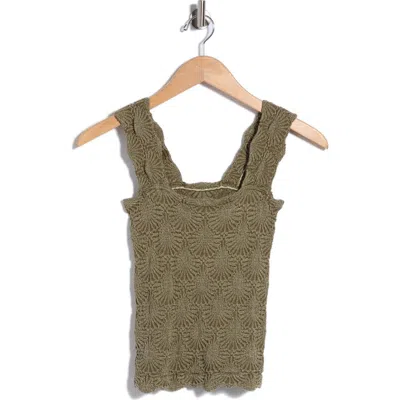 Free People Love Letter Floral Knit Camisole