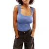 Free People Love Letter Camisole Top In Blue
