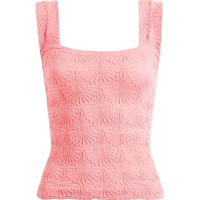 Free People Love Letter Floral Knit Camisole In Multi