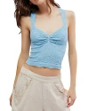 Free People X Intimately Fp Love Letter Sweetheart Cami In Air Blue