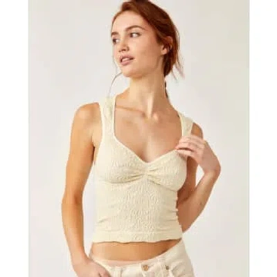 Free People Love Letter Sweetheart Top Ivory