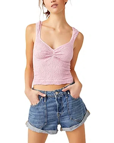 Free People Love Letter Textured Sleeveless Top In Flower Trail