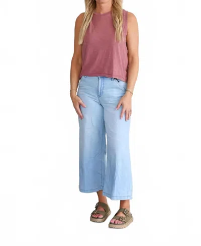 Free People Love Tank In Sour Cherry In Multi
