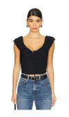 Free People Love You More Tee In Black