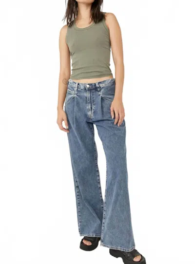 Free People Luca Super Slouch Jeans In Blue