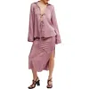 Free People Lucia Tie Top & Maxi Skirt Set In Pink