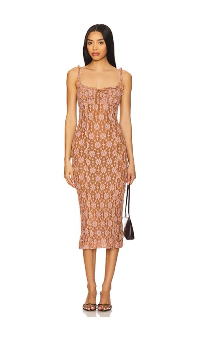 FREE PEOPLE LUCINDA LACE MIDI DRESS