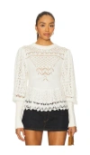 Free People Lucinda Semisheer Sweater In Neutral