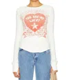 Free People Lucky Locket Thermal Graphic T-shirt In Multi