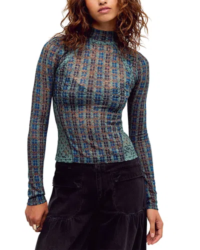 Free People Lyric Floral Lace Top In Multi