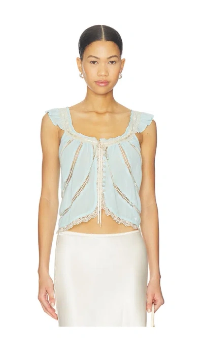 Free People Mabel Tank In Blue