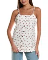 Free People Maddie Floral Print Sleeveless Top In White