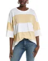 Free People Maddie Tee In Ivory Combo In White