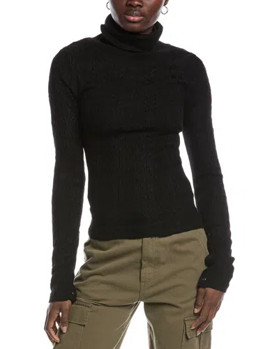 Free People Maddie Turtleneck Sweater In Black