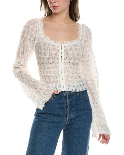 Free People Madison Top In White