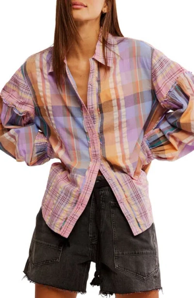 Free People Madras Dreams Button-up Shirt