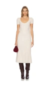 Free People Midi-kleid Madsen In Neutral