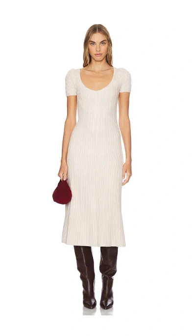 Free People Midi-kleid Madsen In Neutral
