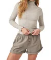 Free People Make It Easy Thermal Sweater In Heather Grey In Grey