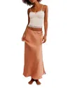 Free People Make You Mine Half Slip Skirt In Cafe Latte