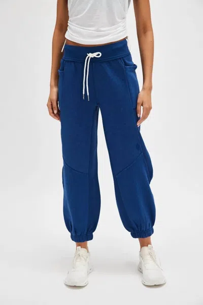 Free People Making It Jogger In Black Grape In Blue