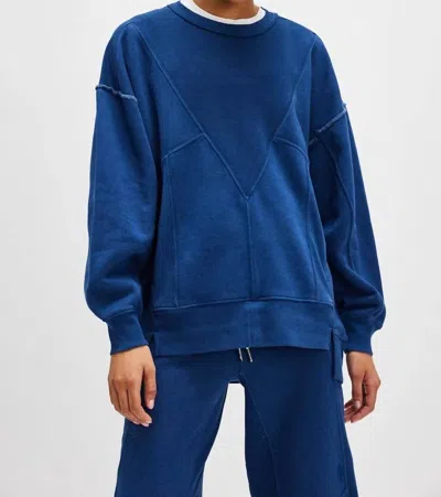 Free People Making It Pullover In Black Grape In Multi