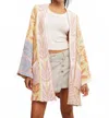 Free People Mallorca Oversized Open Front Cardigan In Pink In Pink