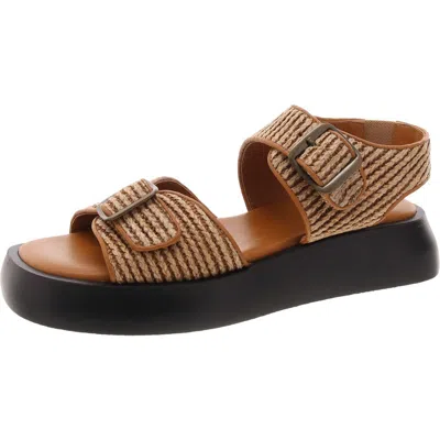 Free People Mandi Womens Slip On Buckle Platform Sandals
