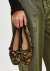 Free People Mania Bow Flat In Bronze Flecks