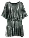 Free People Manuka Sequin-embellished Tulle Mini Dress