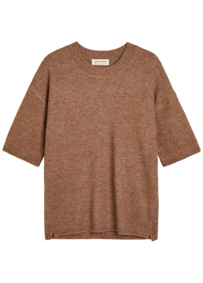 Free People Margot Knit Jumper In Brown