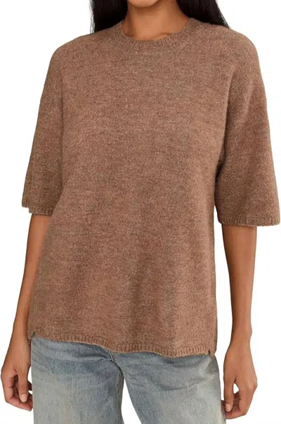 Free People Margot Sweater Tee In Brownie