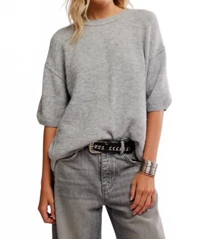 Free People Margot Sweater Tee In Gray