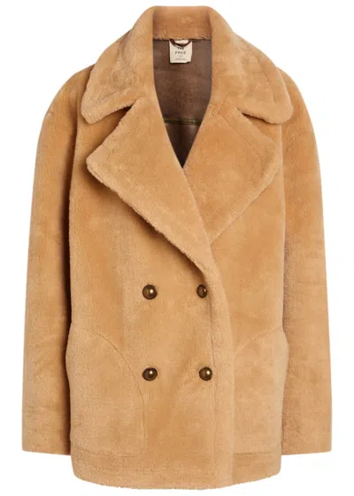 Free People Mari Reversible Faux Fur Coat In Multi