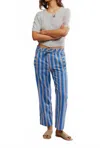 Free People Marielle Pull-on Pants In Sapphire Combo In Multi