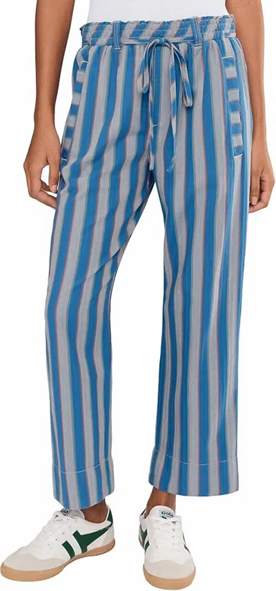 Free People Marielle Pull On Trouser In Sapphire Combo In Blue