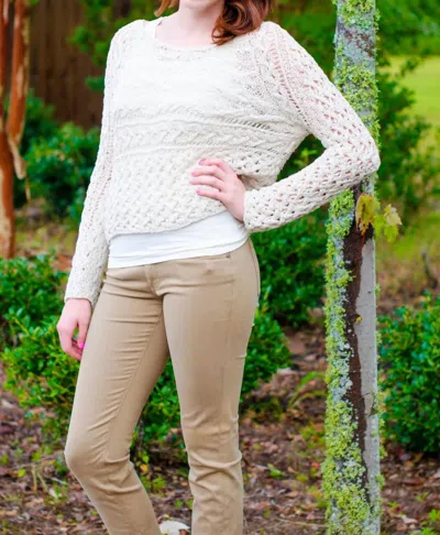 Free People Marigold Pullover In Ivory In Multi