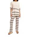 Free People Mariner Sweater Set In Ecru Combo In Multi
