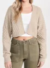 Free People Marlowe Cardigan Feather Grey In Multi