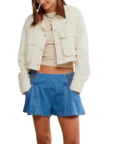 Free People Martha Workwear Jacket In Brown