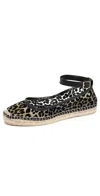 Free People Mason Ballet Espadrilles Leopard In Leopard