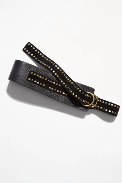 Free People Mason Studded Belt In Black
